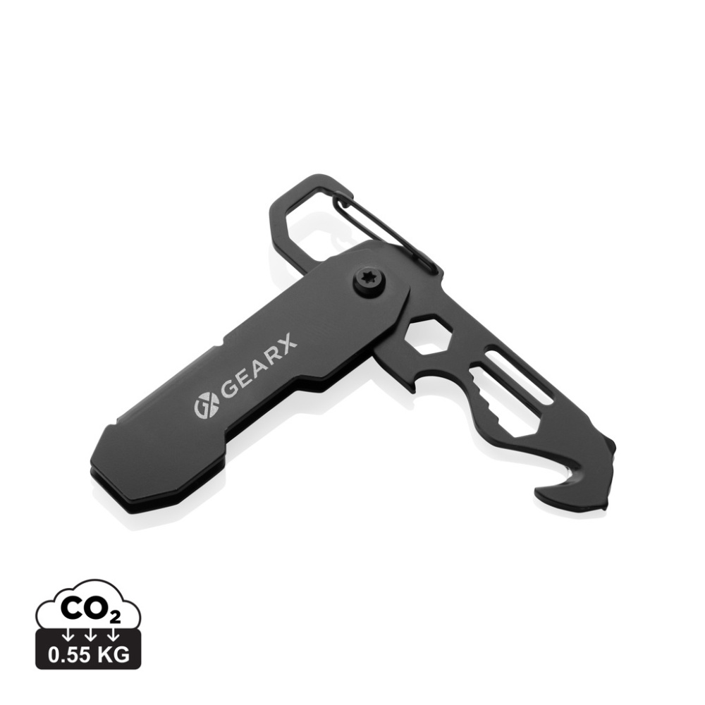 Logo trade promotional items picture of: Gear X foldable EDC tool with carabiner and parcel cutter