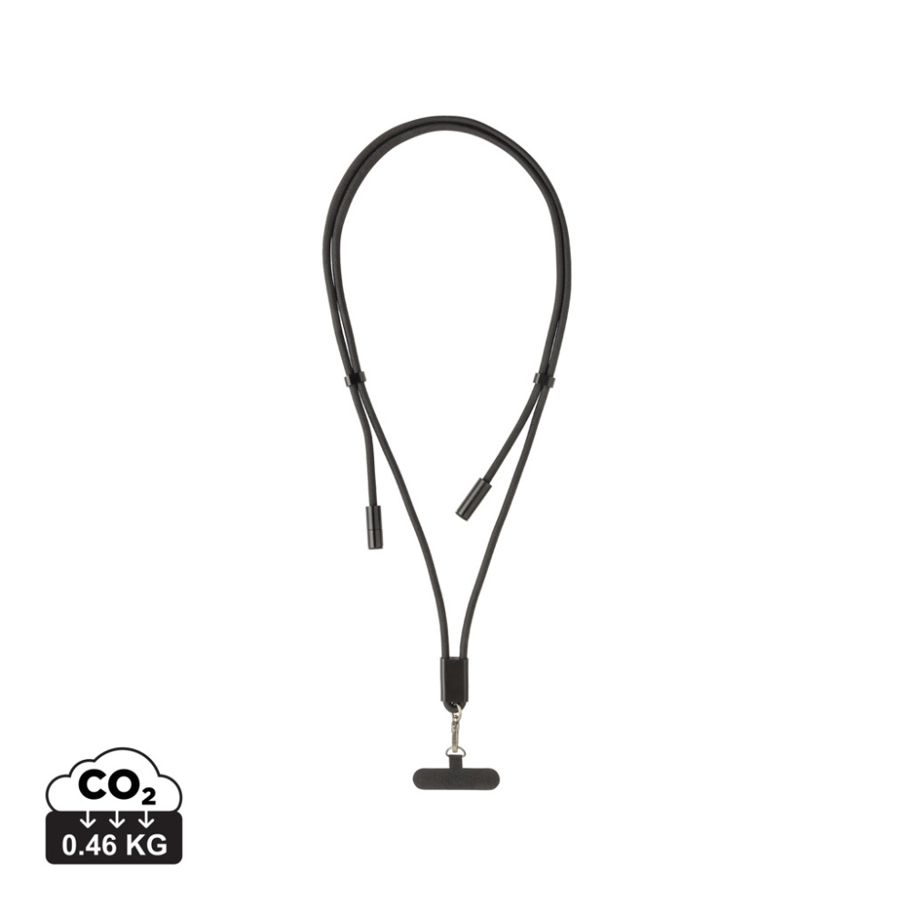 Logotrade promotional giveaway image of: LoopAmp RCS RPET adjustable phone cord with 60W cable