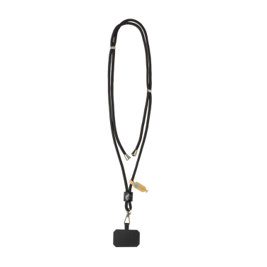 Logotrade promotional item image of: CarryLoop RCS recycled PET adjustable phone holder lanyard