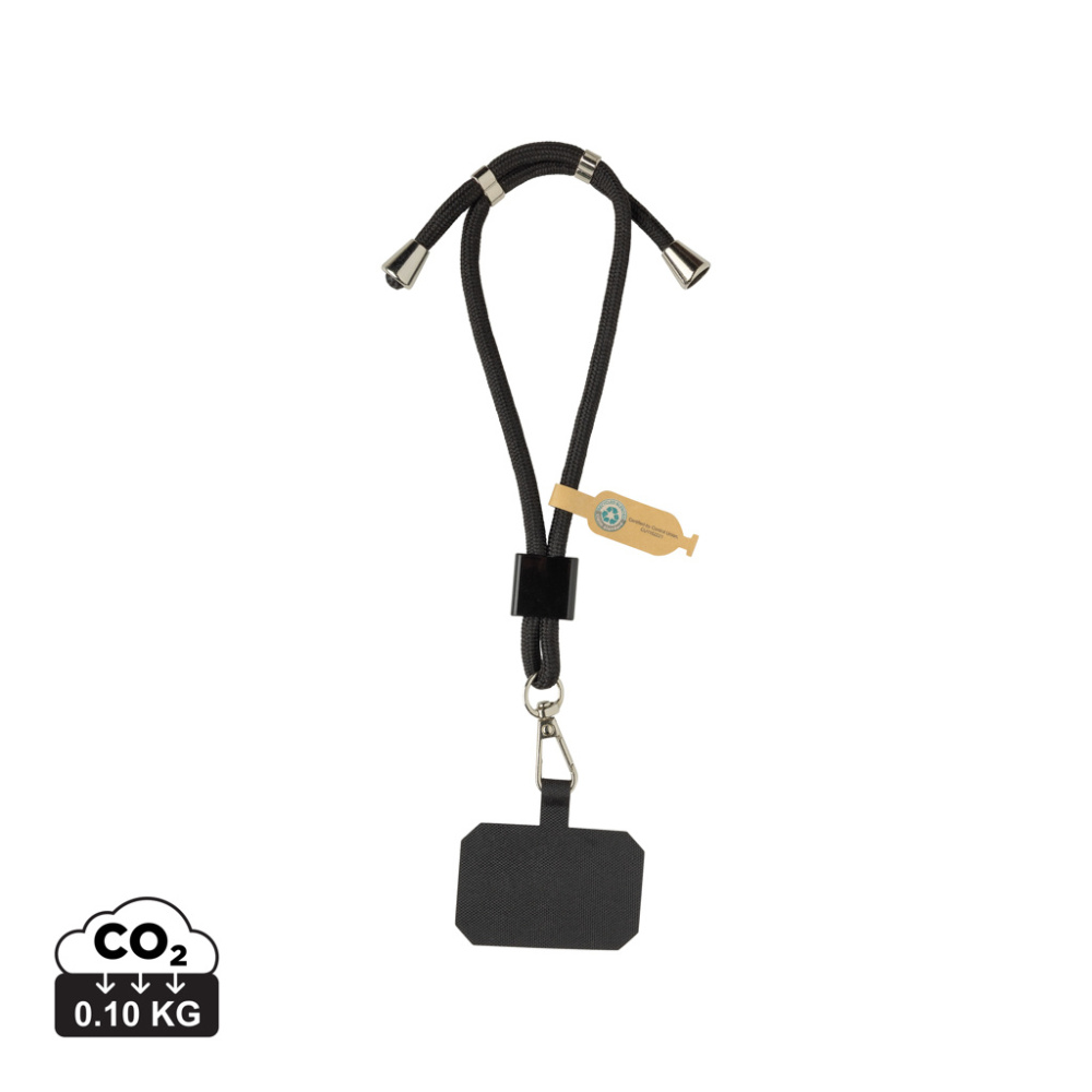 Logotrade promotional item picture of: CarryLoop RCS recycled PET adjustable phone holder wristlet