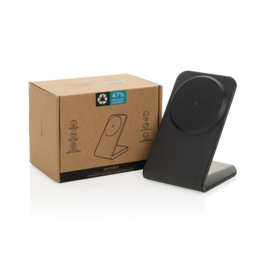 Logo trade promotional items picture of: VoltPerch RCS recycled plastic 15W magnetic wireless charger
