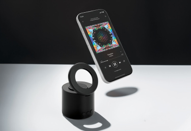 Logo trade advertising products image of: Magpulse RCS recycled plastic 3W speaker w/magnetic holder