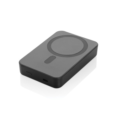 Logo trade corporate gifts image of: Amporia RCS recycled plastic 10.000mAh magnetic powerbank