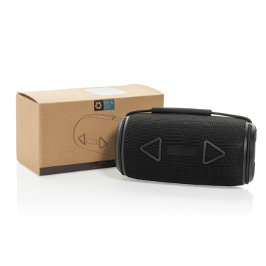 Logo trade promotional merchandise image of: Prisma RCS recycled plastic IPX 4 waterpoof 16W speaker