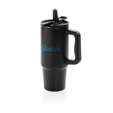 Logo trade business gifts image of: Embrace Leakproof RCS recycled stainless steel tumbler 900ml