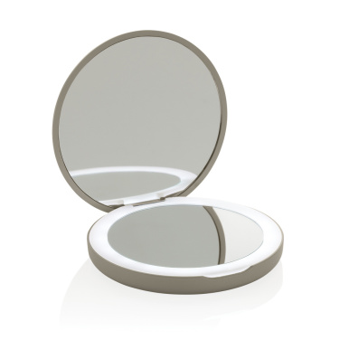 Logotrade promotional merchandise photo of: Lumora RCS recycled plastic LED re-chargeable make-up mirror