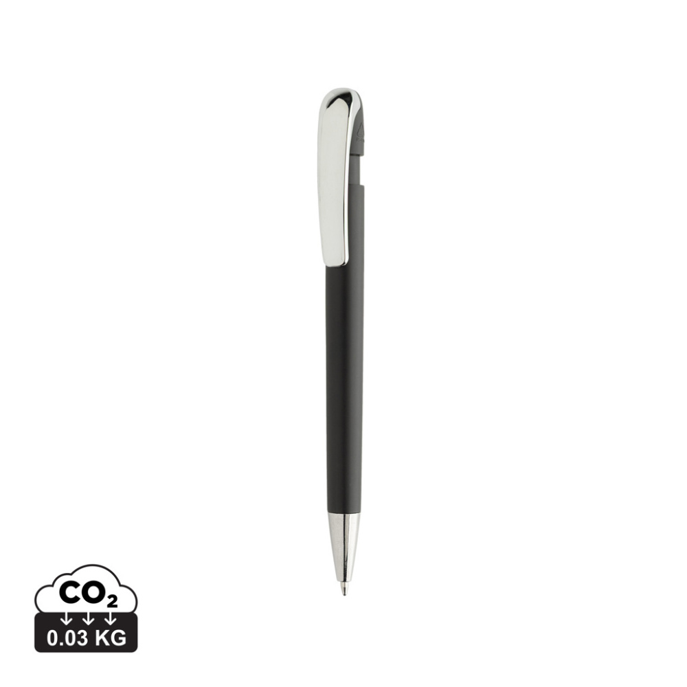 Logo trade business gift photo of: Glide GRS certified R-ABS Metal Clip Pen