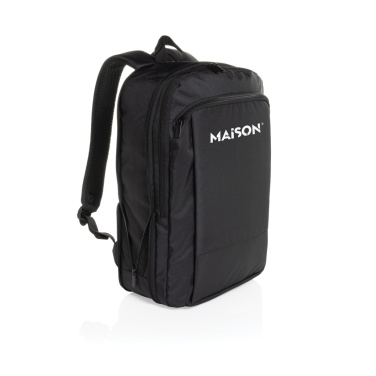Logo trade promotional merchandise picture of: Flexpack Aware™ RPET Expandable Slim 15.6" Laptop Backpack