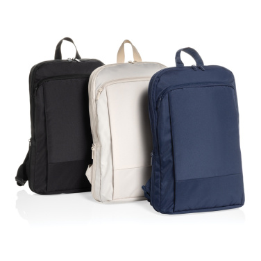 Logo trade promotional giveaways image of: Flexpack Aware™ RPET Expandable Slim 15.6" Laptop Backpack
