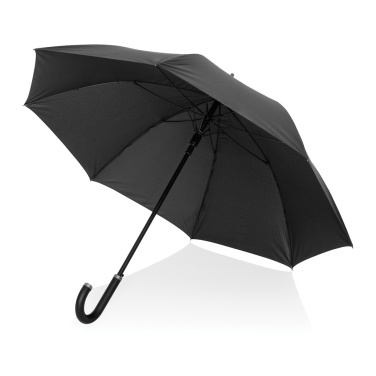 Logo trade promotional gifts picture of: Swiss Peak Vero Aware™ RPET 25” umbrella w luxe handle