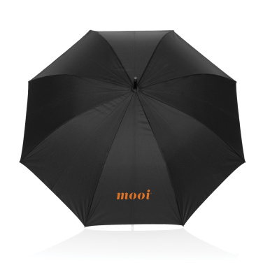 Logotrade promotional gift image of: Swiss Peak Vero Aware™ RPET 25” umbrella w luxe handle