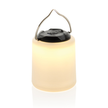 Logo trade promotional gift photo of: Limio RCS recycled plastic portable re-chargeable table lamp