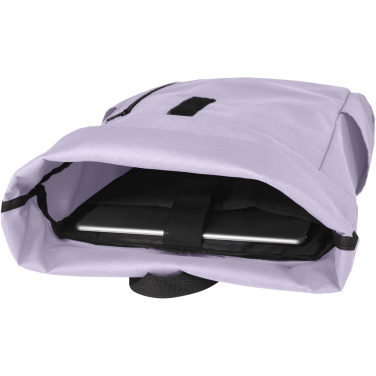 Logo trade advertising product photo of: Byron 15.6" GRS RPET roll-top backpack 18L