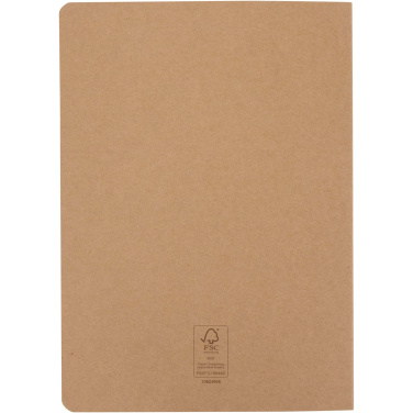 Logotrade promotional gift image of: Slyk A5 kraft cahier notebook with dotted pages