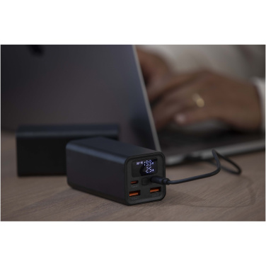 Logo trade promotional product photo of: Acamar 20.000 mAh 70W recycled aluminium laptop power bank