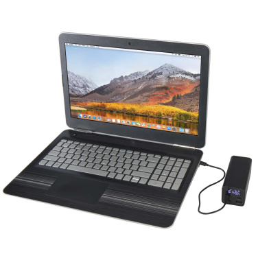 Logo trade business gift photo of: Acamar 20.000 mAh 70W recycled aluminium laptop power bank
