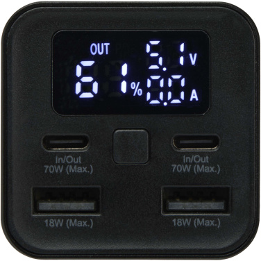 Logotrade corporate gift image of: Acamar 20.000 mAh 70W recycled aluminium laptop power bank