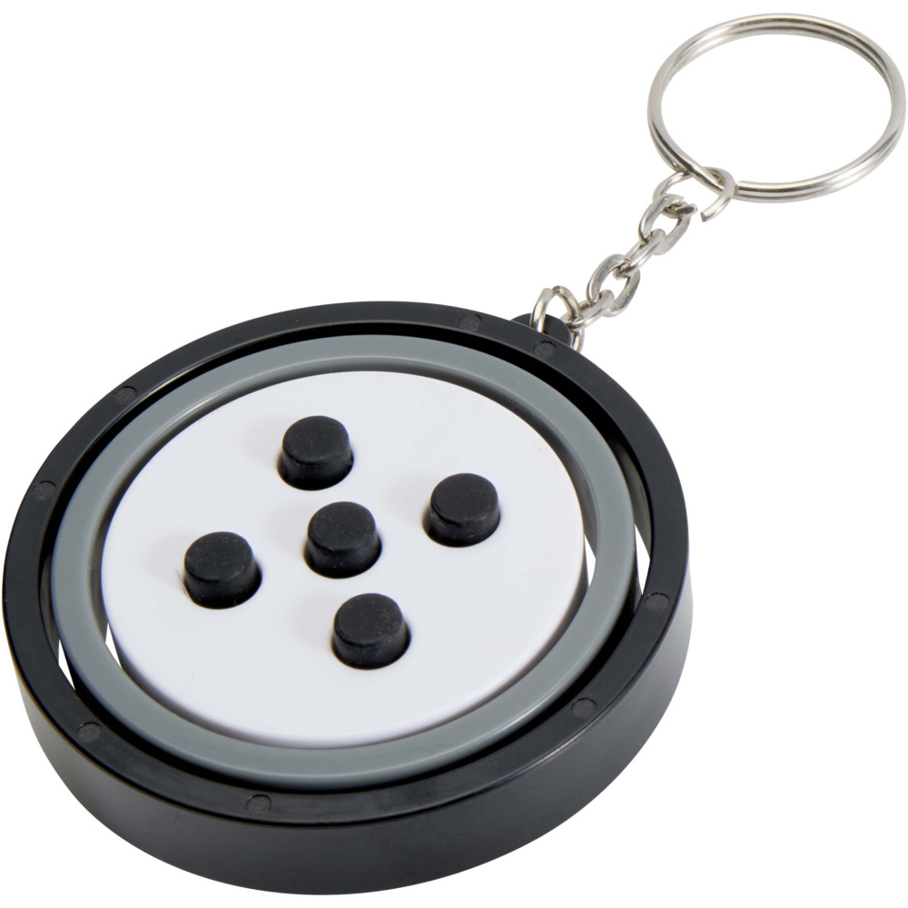 Logotrade promotional products photo of: Spinx recycled plastic gyroscope fidget keychain