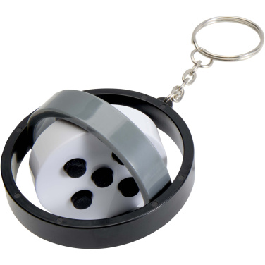 Logo trade promotional items image of: Spinx recycled plastic gyroscope fidget keychain