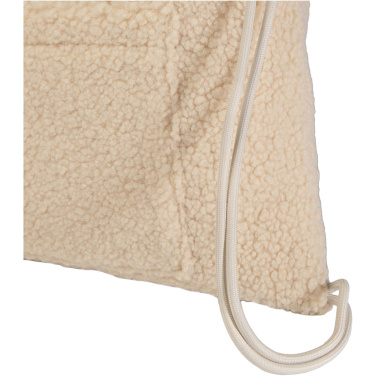 Logo trade promotional giveaways image of: Bear GRS recycled sherpa drawstring backpack 9L