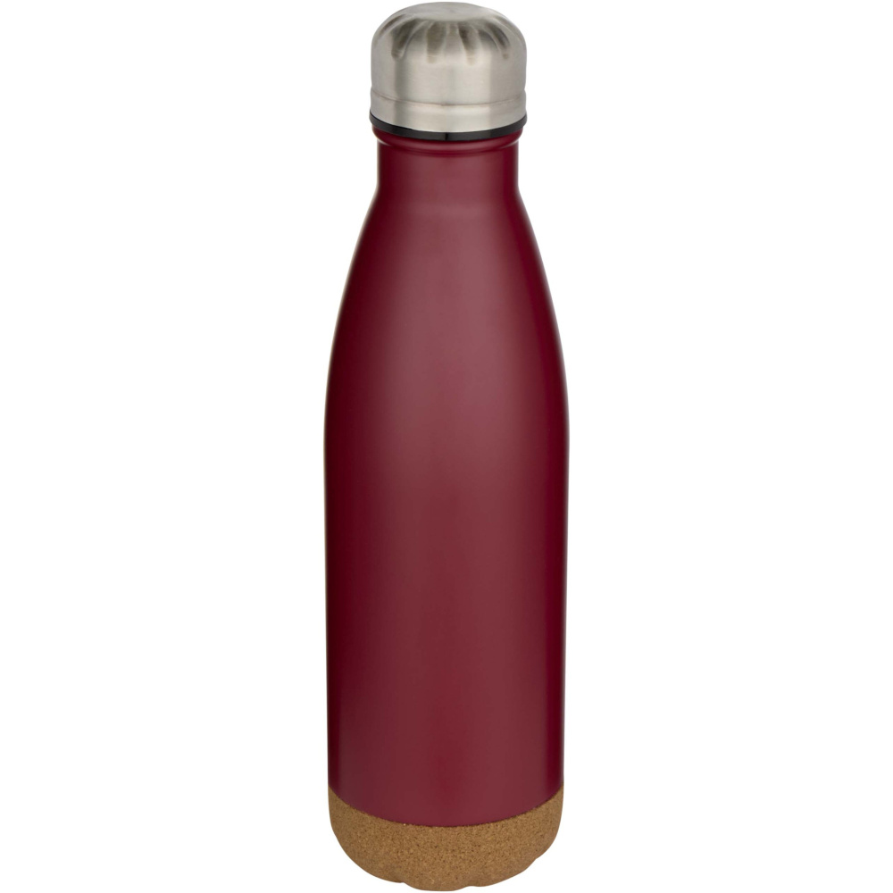 Logo trade corporate gift photo of: Cove 500 ml double wall vacuum insulated stainless steel water bottle with cork details