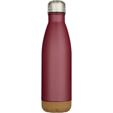Logotrade promotional merchandise image of: Cove 500 ml double wall vacuum insulated stainless steel water bottle with cork details