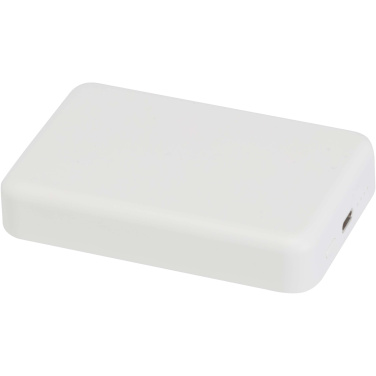 Logotrade promotional merchandise picture of: Acrab 10.000 mAh 15W magnetic wireless power bank with 20W PD - made from recycled plastic