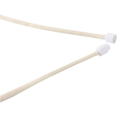 Logo trade advertising products image of: Adhab smartphone lanyard with bamboo details