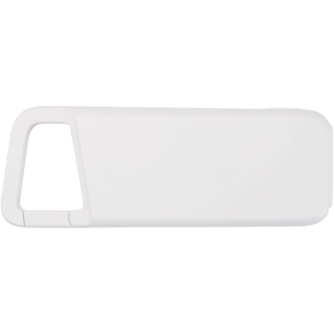 Logo trade business gifts image of: Alkes 5000 mAh 12W recycled plastic water resistant power bank with carabiner