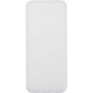 Logo trade advertising products picture of: Adhil 10.000 mAh 10W recycled plastic power bank with 2 built-in cables