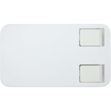 Logotrade business gift image of: Alhena recycled plastic foldeable phone holder with metal desk stand