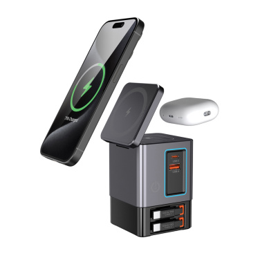 Logotrade promotional product picture of: Urban Vitamin Sacramento 105W GAN charger+retractable cables