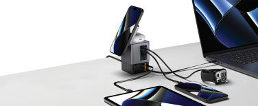 Logotrade promotional item image of: Urban Vitamin Sacramento 105W GAN charger+retractable cables