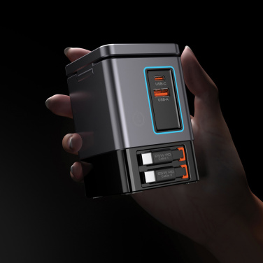 Logotrade corporate gift image of: Urban Vitamin Sacramento 105W GAN charger+retractable cables