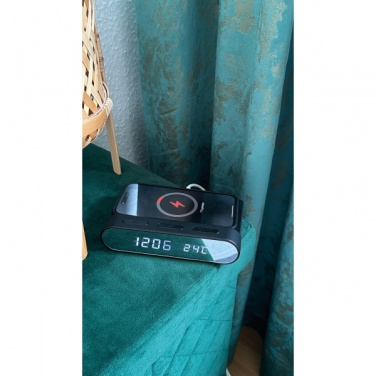 Logo trade corporate gifts picture of: Alarm Clock and Wireless Charger ADELAIDE