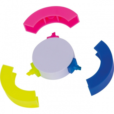 Logo trade promotional gift photo of: 3-in-1 Highlighter ANDORRA