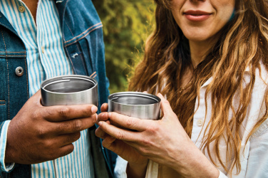 Logo trade promotional gifts image of: Black+Blum Explorer Flask Duo 1L