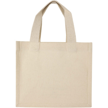 Logo trade corporate gift photo of: Odessa 220 g/m² GRS recycled cotton mini gusset tote bag 9L