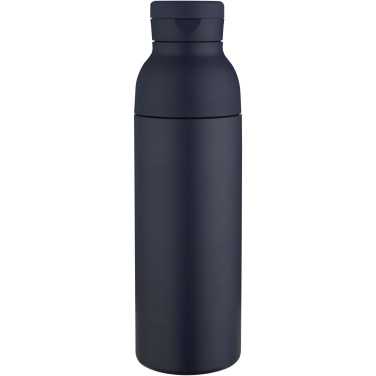 Logotrade promotional gift picture of: Illuminate 650 ml RCS recycled double wall stainless steel water bottle with 3-piece lid set