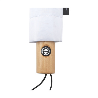 Logo trade promotional gifts image of: Michigan foldable RCS RPET umbrella 21 inch