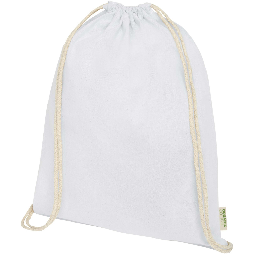 Logotrade business gifts photo of: Odisha 140 g/m² OCS organic drawstring bag 5L
