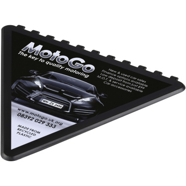 Logo trade promotional products image of: Frosty triangular recycled plastic ice scraper