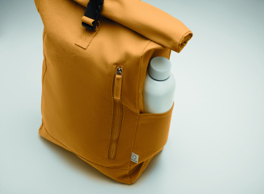 Logo trade promotional giveaways image of: Roll top backpack 390 gr/m²