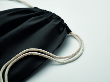 Logo trade promotional merchandise photo of: Drawstring bag Fairtrade 180gr