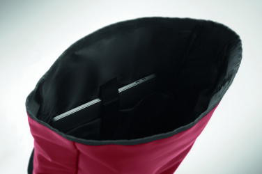 Logotrade promotional gift image of: Rolltop laptop rucksack 600D