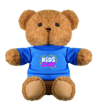 Logo trade promotional merchandise image of: Teddy bear with t-shirt 23 cm