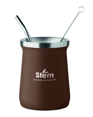 Logo trade business gift photo of: Yerba mate tea cup