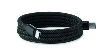 Logotrade promotional item picture of: Braided magnetic cable in RPET