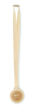Logo trade advertising products picture of: Wooden medal