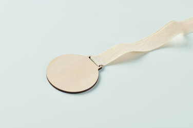 Logo trade promotional items image of: Wooden medal